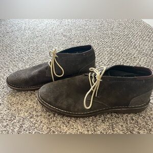 Kenneth Cole Reaction Suede Desert Wind Chukka Boots Size 12M Dark Brown Ankle